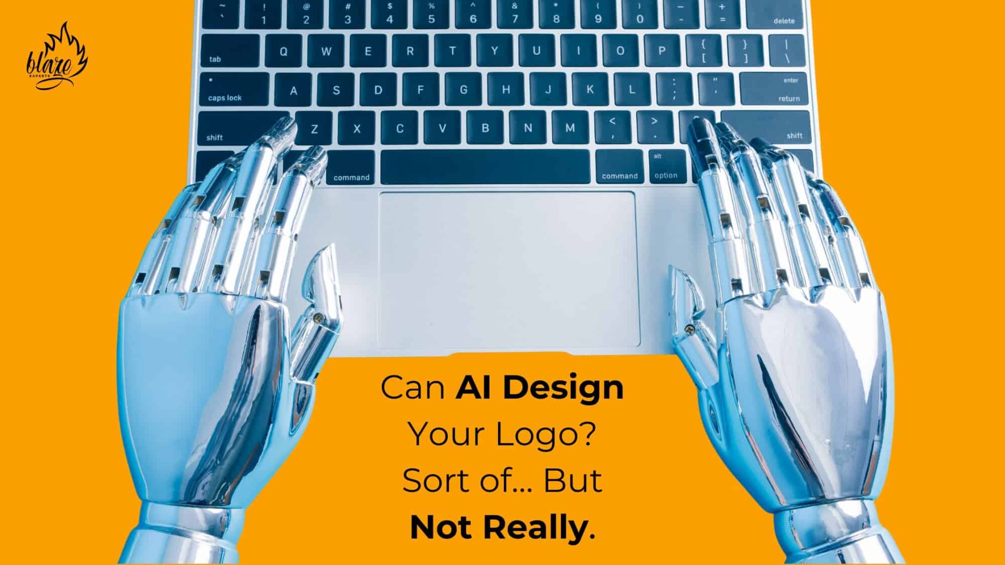AI-generated logo concept with infinity symbol, Final brand logo designed by human